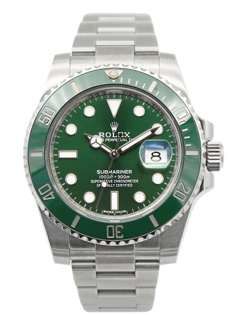 rolex hulk green submariner|Rolex Hulk original price.